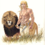 Akarad II étude de personnages pour l'album "Chasse aux lions"